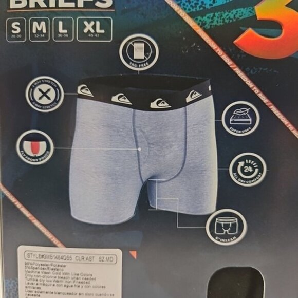 Quicksilver Boxer Briefs Size Medium Three (3) Pack Style# 3MB7QS5 RN# 90737 - Picture 16 of 16